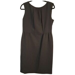 TALBOT'S Petites Sleeveless Shift Dress in Black, Size 12 P, Knee Length NWT